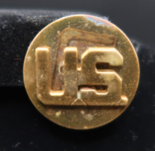 Vintage Brass US Army Uniform US Lapel Pin Marked GD-GI Militaria - $11.41