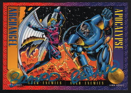 &#39;93 SkyBox X-Men II Art 2 Card Set SIGNED Brandon Peterson Archangel Apocalypse - £15.49 GBP