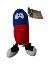 Just for Laughs Contagious Giggling Red Blue Happy Pill Plush Still Work... - £9.48 GBP