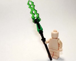 Power Weapon Green Fire Staff For Minifigure Fast Shipping - $74.79 MXN