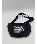 Vintage Valvoline Racing Nascar Fanny Pack Belt Bag Black 2 Zippered Com... - £11.00 GBP
