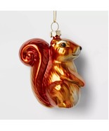 NWT WONDERSHOP 2024 Glass Like Woodland SQUIRREL Christmas Tree Ornament - $257.18 MXN