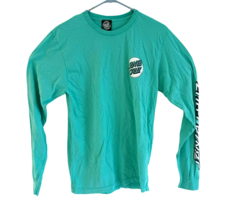 Men&#39;s Santa Cruz Skateboards Long Sleeve Green Shirt Medium (M) Skateboard - $24.74