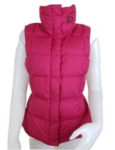 Eddie Bauer Goose Down Puffer Vest Womens Petite M Quilted EB 700 Pink Fitted - £27.12 GBP