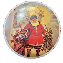 Vintage Kris Kringle Christmas Puzzle in Collectible Small 3.75&quot; Tin Com... - $12.45