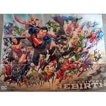 DC Universe REBIRTH Large Poster 27&quot; x 35&quot; Double Sided, New - £12.95 GBP