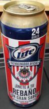 Chivas de Guadalajara Soccer Team 24 oz Miller Lite Aluminum Beer Can - £7.19 GBP