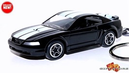  RARE KEY CHAIN BLACK 2000~2004 FORD MUSTANG GT/5.0 CUSTOM Ltd GREAT GIFT  - £39.95 GBP