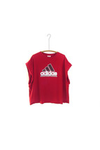 adidas tshirt cropped shirt sleeveless tshirt basketball t-shirt grunge ... - $24.00