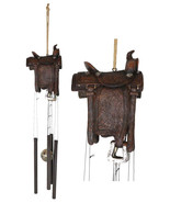 Western Country Cowboy Rustic Horse Saddle Decorative Wind Chime Garden ... - $60.16 CAD