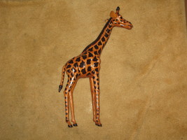 19&quot; tall Leather Giraffe Sculpture - £19.66 GBP