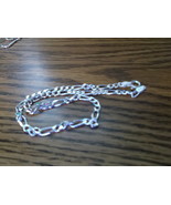 Sterling Silver 925 Italian Figaro Link  10 inch Ankle Bracelet - $25.00