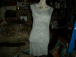 HARLEQUIN Cool Heather Gray Zipper Dress Size S - £10.86 GBP