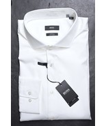 HUGO BOSS Hombre Mark Fácil Hierro Sharp Para Algodón Blanco Camisa 46 1... - $1,266.26 MXN