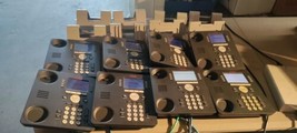 Lot of 6 Avaya 9611g and 2 Avaya 9608 VOIP IP Phones Tested for powering... - $79.19