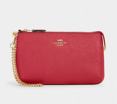 Coach Lether Chain Large Wristlet Phone Clutch Wallet ~NWT~ Pink 73044 - £66.30 GBP