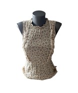 Women&#39;s Floral Ruffled Tank Top Blouse Monteau Size Medium  - $192.12 MXN