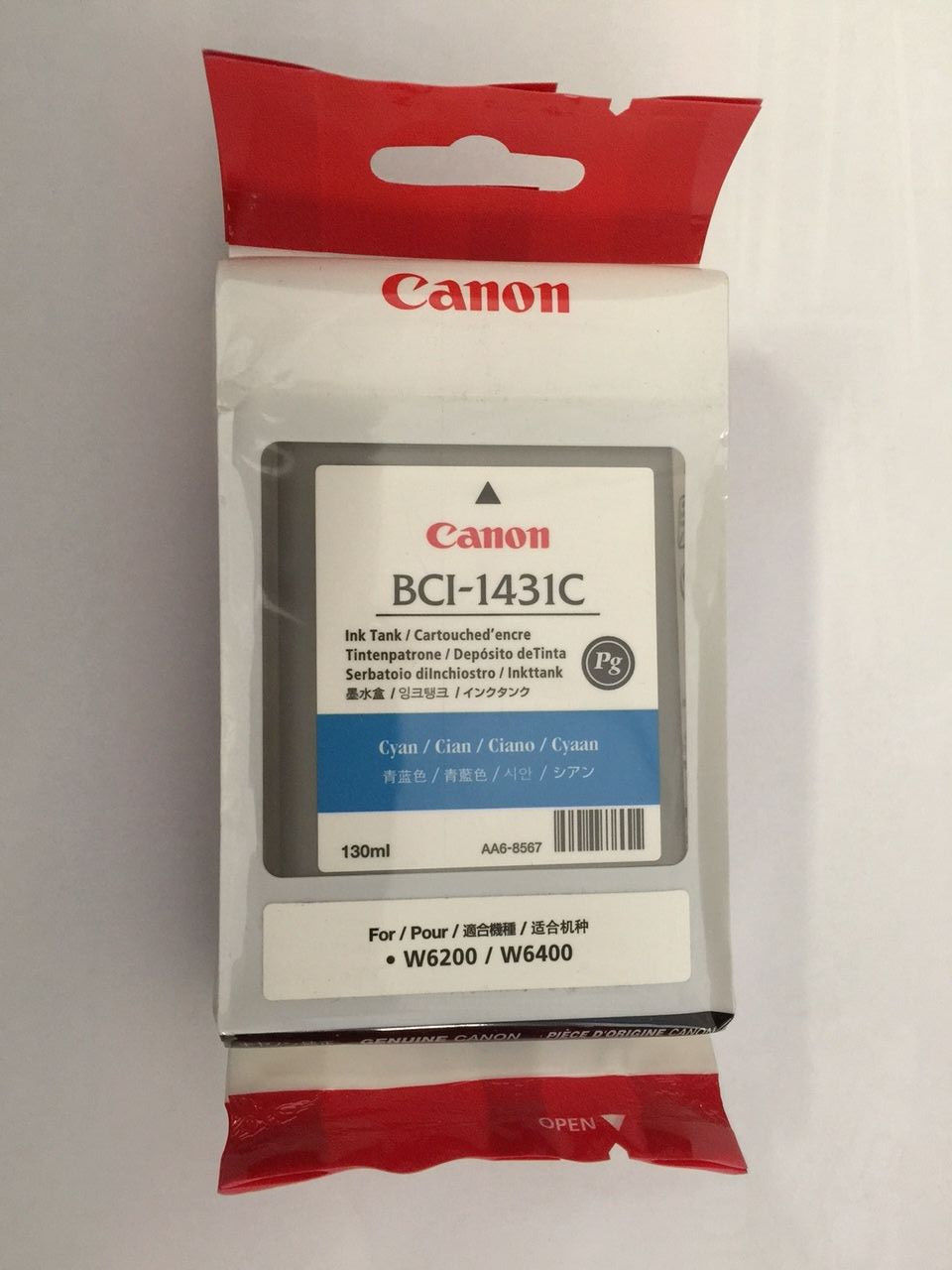 Genuine Canon BCI-1431C Cyan Ink Tank - 8970A001[AA] for W6200 W6400 - $39.59