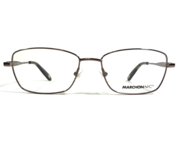 Marchon Nyc Eyeglasses Frames 210 Astoria East Side Gold Square Wire 52-16-135 - £36.56 GBP