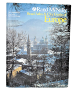 1985 Rand McNally Large Size Road Atlas &amp; City Guide Of Europe - $20.00