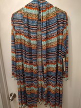 NWT Ali Miles open front multicolor Women&#39;s cardigan 3/4 sleeves XL - £24.29 GBP
