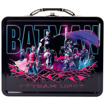 Batman Neon Outrun Tin Lunchbox Black - £14.32 GBP
