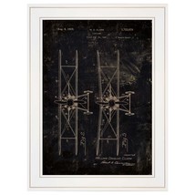 Airplane Patent I 1 White Framed Print Wall Art - $99.49