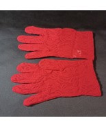 Vintage Red Lace Wrist Gloves - €5,11 EUR