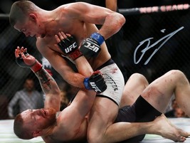 Nate Diaz Vs Conor Mcgregor Signed Photo 8 X10 Rp Autographed Ufc Mma Fighting - £15.97 GBP