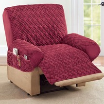 Chair Recliner Furniture Protective Cover w/ Pockets Diamond Quilted ~ 6 Colors - £30.76 GBP
