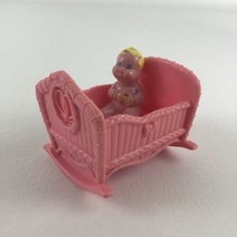Fisher Price Loving Family Dollhouse Replacement Rocking Crib w Baby Fig... - $29.65