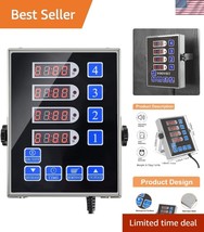 Commercial 4-Channel Kitchen Timer with Ultra-Loud Alarm &amp; User-Friendly... - $1,036.84 MXN