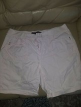 Gloria Vanderbilt &quot;Kristine&quot; Stretch Waistband Pale Pink Cotton Shorts, ... - $17.00