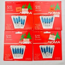 Noma Push-in mini lite 20 Replacement Light Bulbs Blue 4 Packs VTG 3.5v-4v - £10.01 GBP