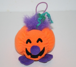 Halloween Pumpkin Jack O Lantern Soft 3&quot; Mini Plush Stuffed Russ Berrie 853 - $11.65