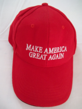 TRUMP - MAKE AMERICA GREAT AGAIN HAT - ADULT ONE SIZE - RED - £11.93 GBP