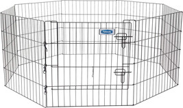 Petmate Exercise Pen Single Door with Snap Hook Design and Ground Stakes for Dog - £69.57 GBP