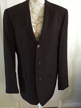 ungaro homme Women Dark Career Pure New Wool Lined Jacket Blazer Size 50... - $29.32