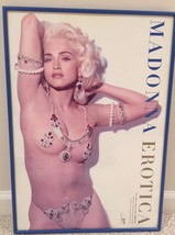 Madonna Erotica Ultra Rare 14x20 Poster Official WB 1992 Framed Promo Po... - £194.69 GBP