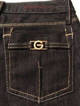 Guess Women&#39;s Jeans Gold Accented Zip Leg Stretch Ankle Skinny Jeans Size 23 - $21.04