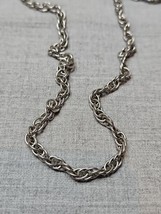 Vintage Stainless Steel Clasp Chain Necklace, 20&#39;&#39; Length - £7.55 GBP