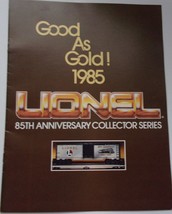 Vintage Lionel Good As Gold 1985 85th Anniversary Collectors Series Catalog - $75.84 MXN