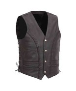 Urban Side Lace Leather Vest - $85.00