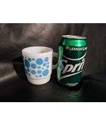 Vintage Anchor Hocking Feu King Bleu à Pois Empilage Café Tasse - $1,319.84 MXN