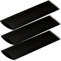 Ancor Adhesive Lined Heat Shrink Tubing (ALT) - 1&quot; x 12&quot; - 3-Pack - Black - £28.41 GBP