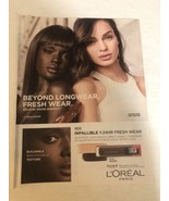 2019 L’Oréal Paris Infallible Makeup Print Ad Advertisement PA2 - $7.91