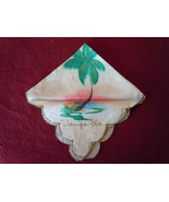 VINTAGE SILK TAMPA FLA TROPICAL ARTIST COLONY HAND PAINTED HANDKERCHIEF - $93.25 MXN