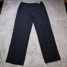 Calvin Klein Pants Navy Blue Pony Chino Business Casual Flat Front Men 36x32 - £31.12 GBP