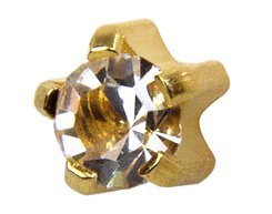 Universal April Diamond Birthstars Tiffany Set Ear Piercing Studs Stud Hypoaller - £14.38 GBP