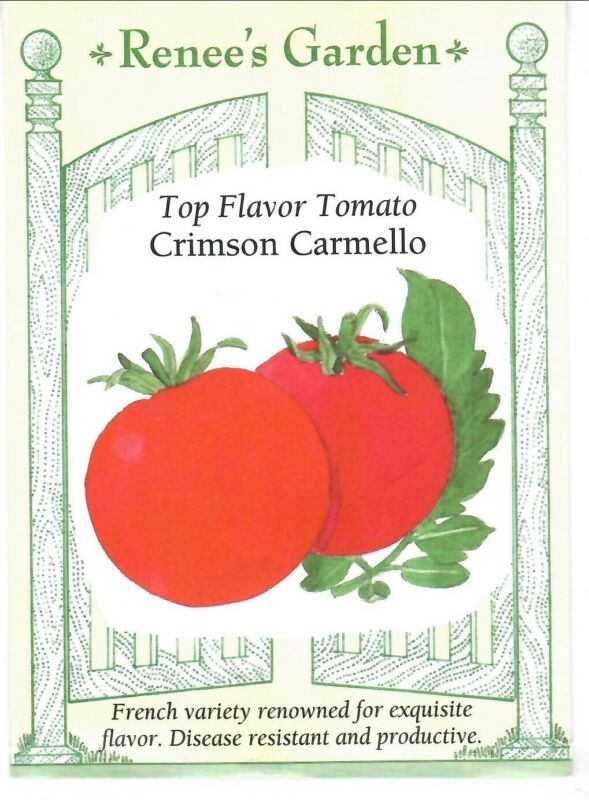 GIB Tomato Crimson Carmello Heirloom Vegetable Seeds Renee's Garden  - $9.00